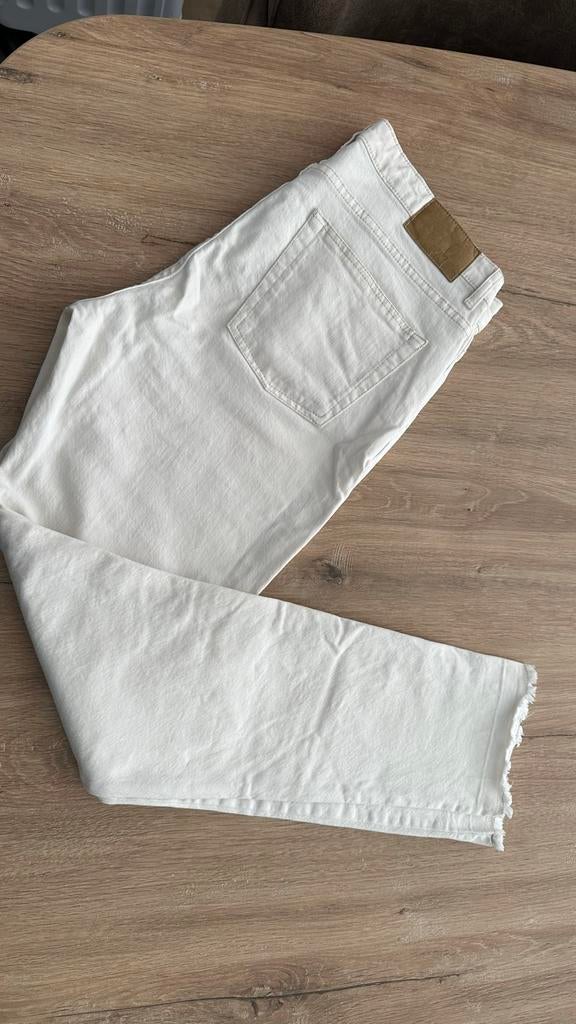 Opus Crème/Witte Spijkerbroek Maat 40, Ophalen of Verzenden, Gedragen, Wit, W30 - W32 (confectie 38/40)