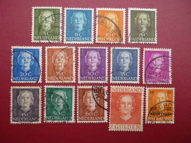 "Koninginnekopjes" Juliana en face per stuk te koop, Postzegels en Munten, Postzegels | Nederland, Ophalen of Verzenden, Gestempeld