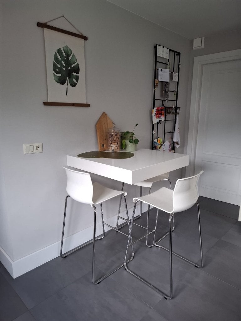 Keukentafel (bar model - hangend), Ophalen, Hangende eettafel, 50 tot 100 cm, Vierkant