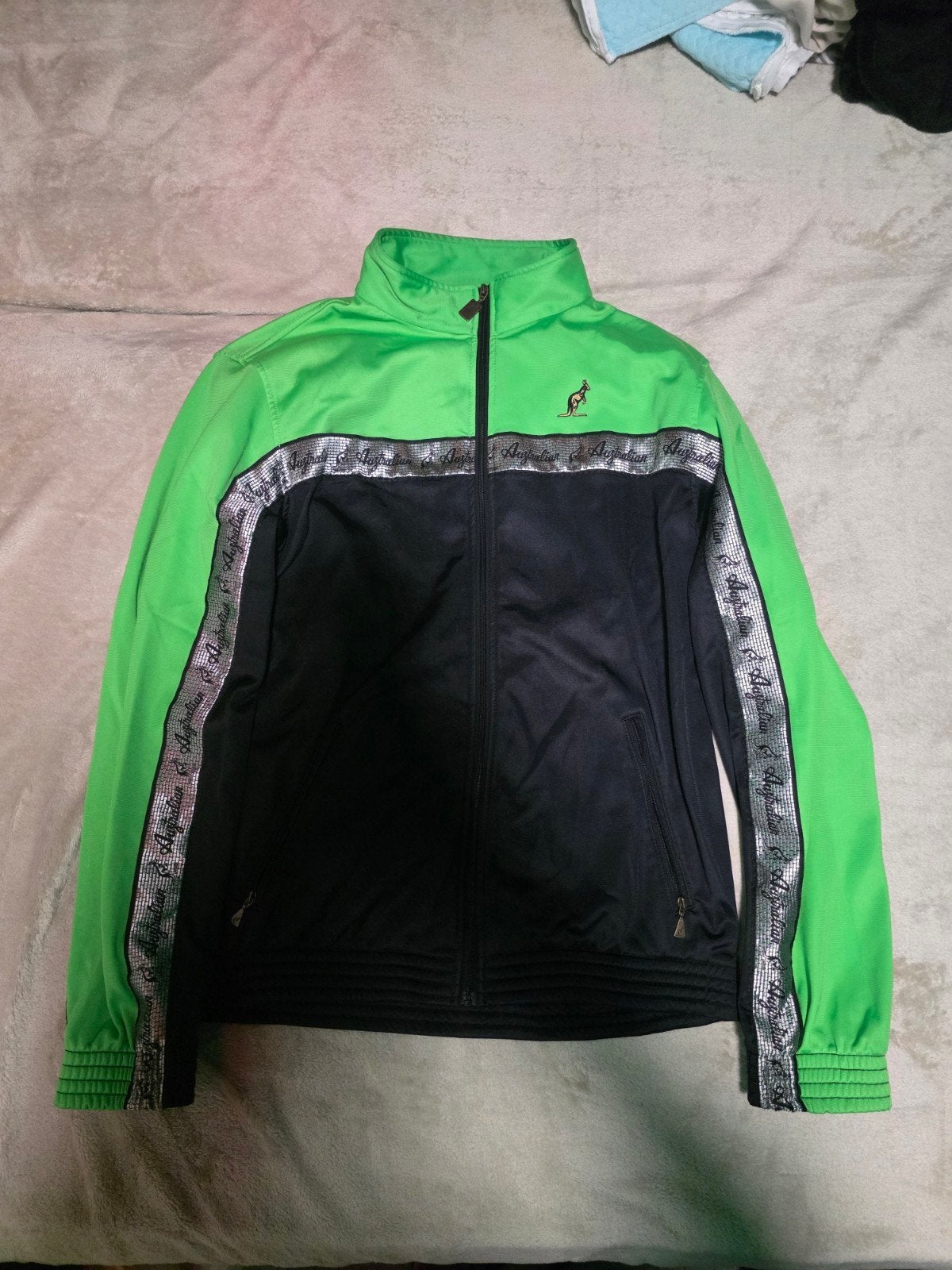 Australian trainingspak groen/zwart - Broek M, Vest XL, Kleding | Heren, Ophalen, Meerkleurig, Overige maten, Gedragen
