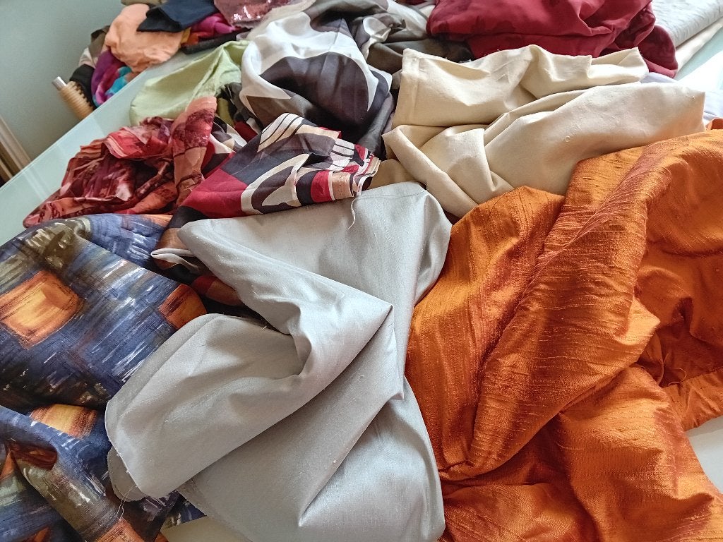 Zijde en cupro  stoffen v/a 6 euro p/m, 120 cm of meer, Ophalen of Verzenden, Katoen, Nieuw