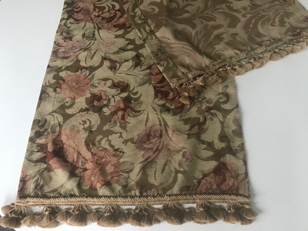 Retro tafelloper kastloper bloemen 47 cm x180 cm, Ophalen of Verzenden