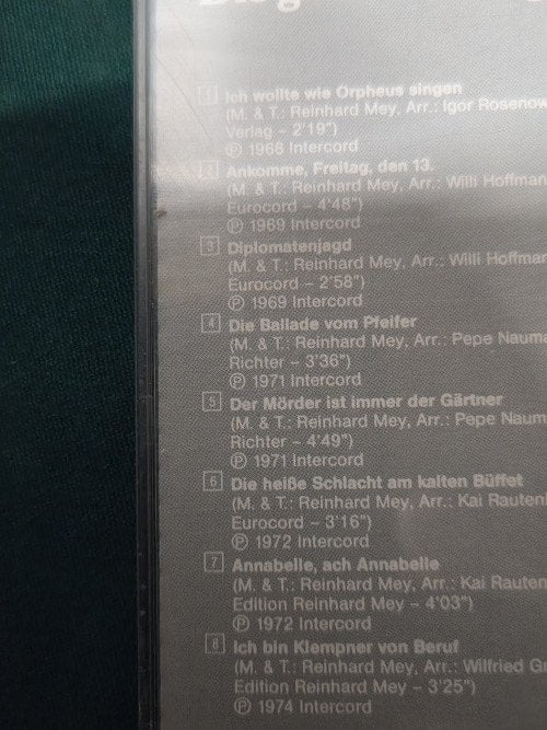cd reinhard mey die grosen erfolge, Ophalen of Verzenden