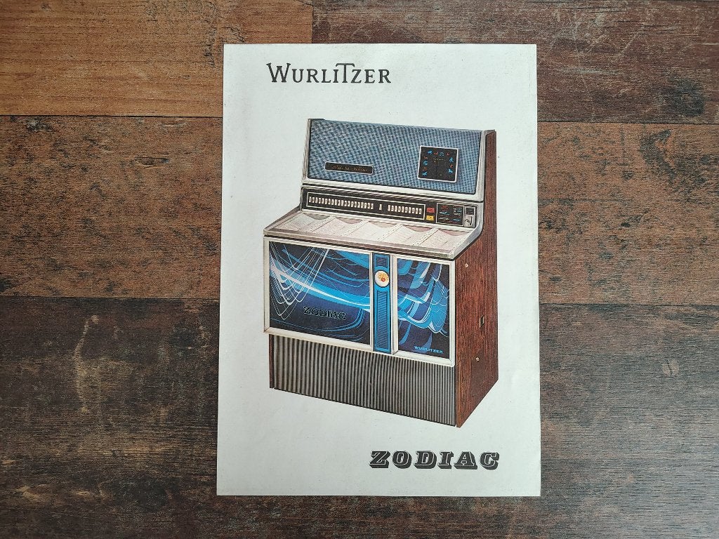 Flyer / Folder (Wurlitzer 3500/ Zodiac) jukebox, Verzenden, Gebruikt, 1950 tot 1960, Seeburg