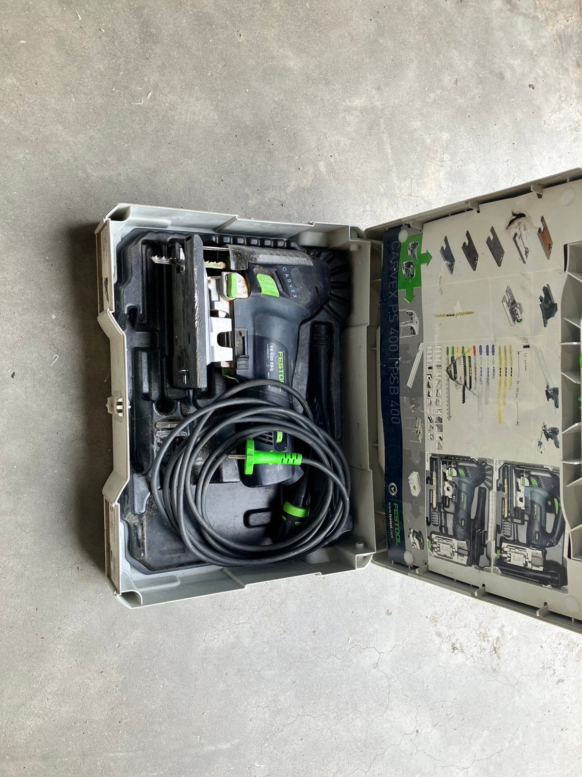 festool Carvex ps 400 eqb-plus met T-Loc decoupeerzaag