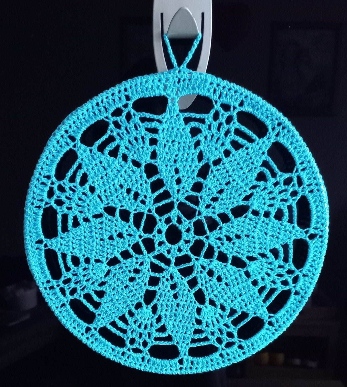 Handgehaakte dromenvanger/mandala, Ophalen of Verzenden, Nieuw, Haken, Overige typen