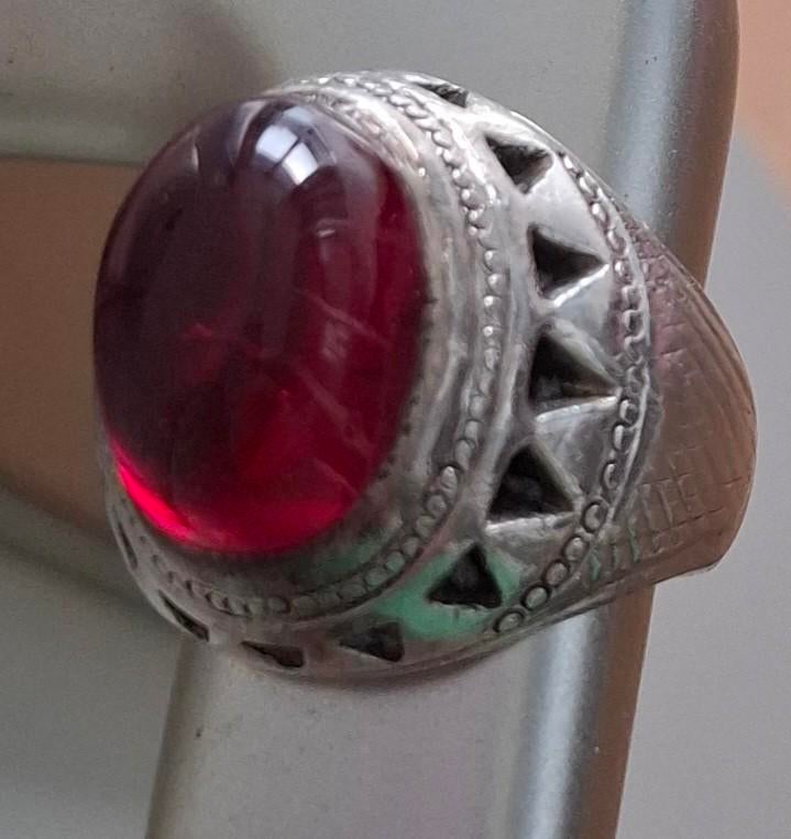 Heren ring, Ophalen of Verzenden, 20 of groter, Zilver, Heer