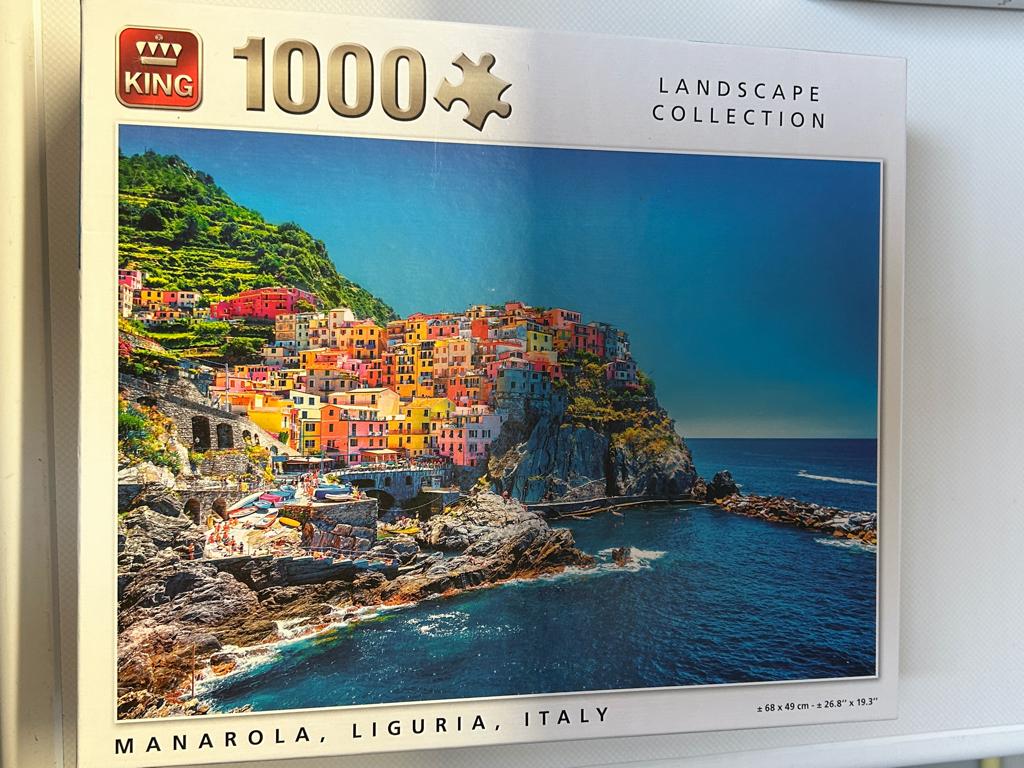 Puzzel King City Collection "Manarola,Liguria,Italy ", Hobby en Vrije tijd, Denksport en Puzzels, Ophalen, 500 t/m 1500 stukjes