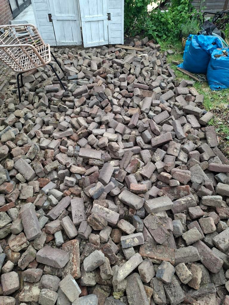 Waaltjes 18 vierkante meter, Tuin en Terras, Ophalen, Overige materialen, Gebruikt, Klinkers