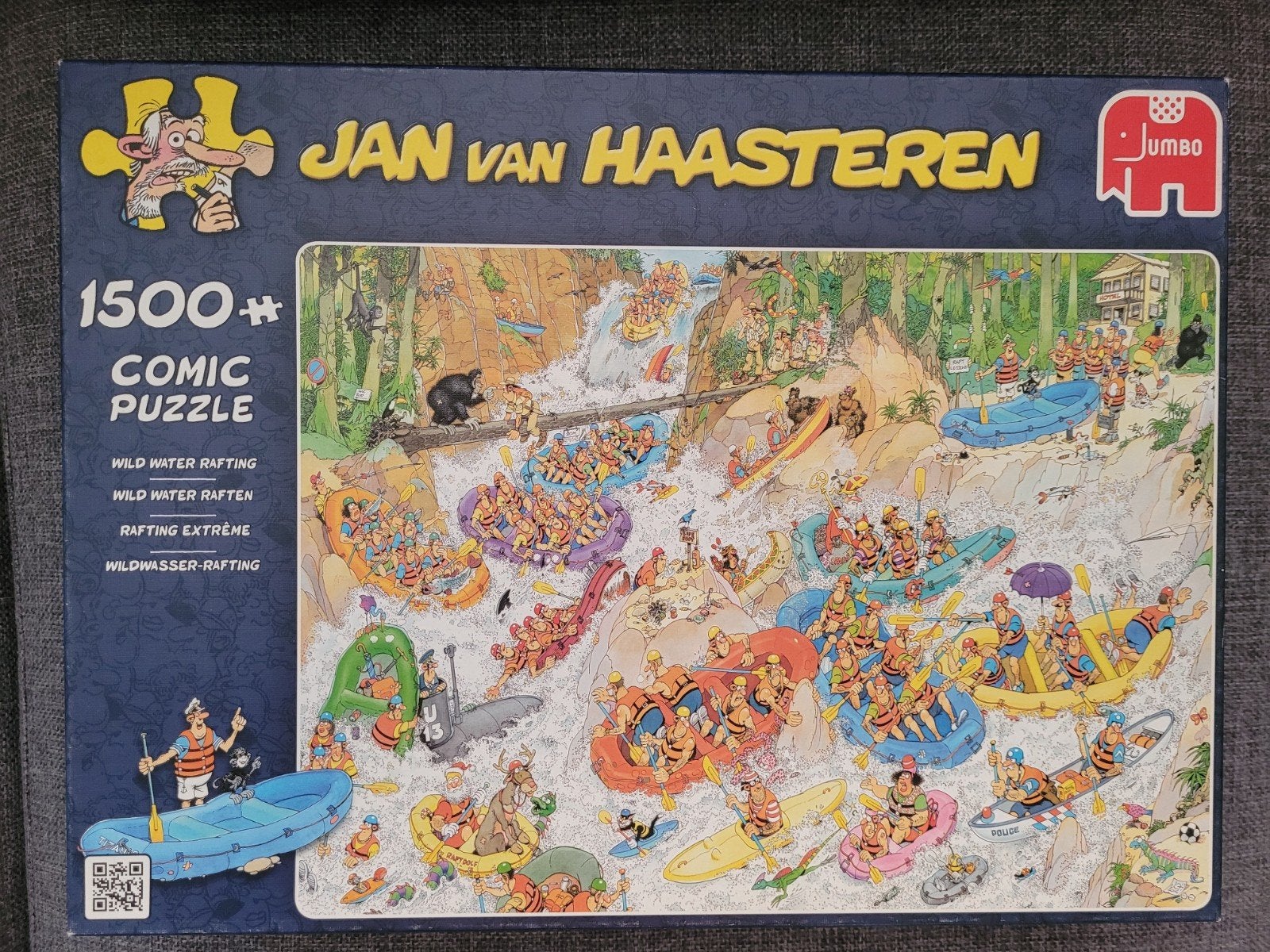 Jan van Haasteren Wild Water Raften, Ophalen of Verzenden, 500 t/m 1500 stukjes, Zo goed als nieuw, Legpuzzel