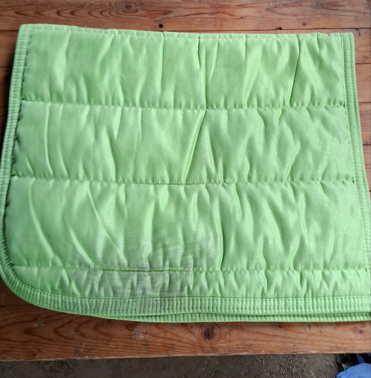 Zadeldek zadelpad QHP limegroen maat Full dressuur, Dieren en Toebehoren, Ophalen of Verzenden, Gebruikt