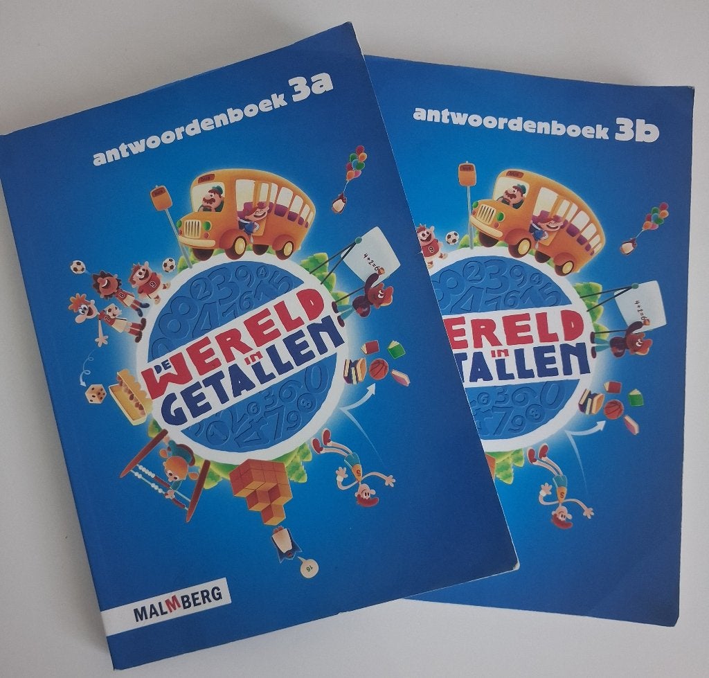 Wereld in getallen groep 3 antwoordenboek A en B, Ophalen of Verzenden, Zo goed als nieuw, Overige niveaus
