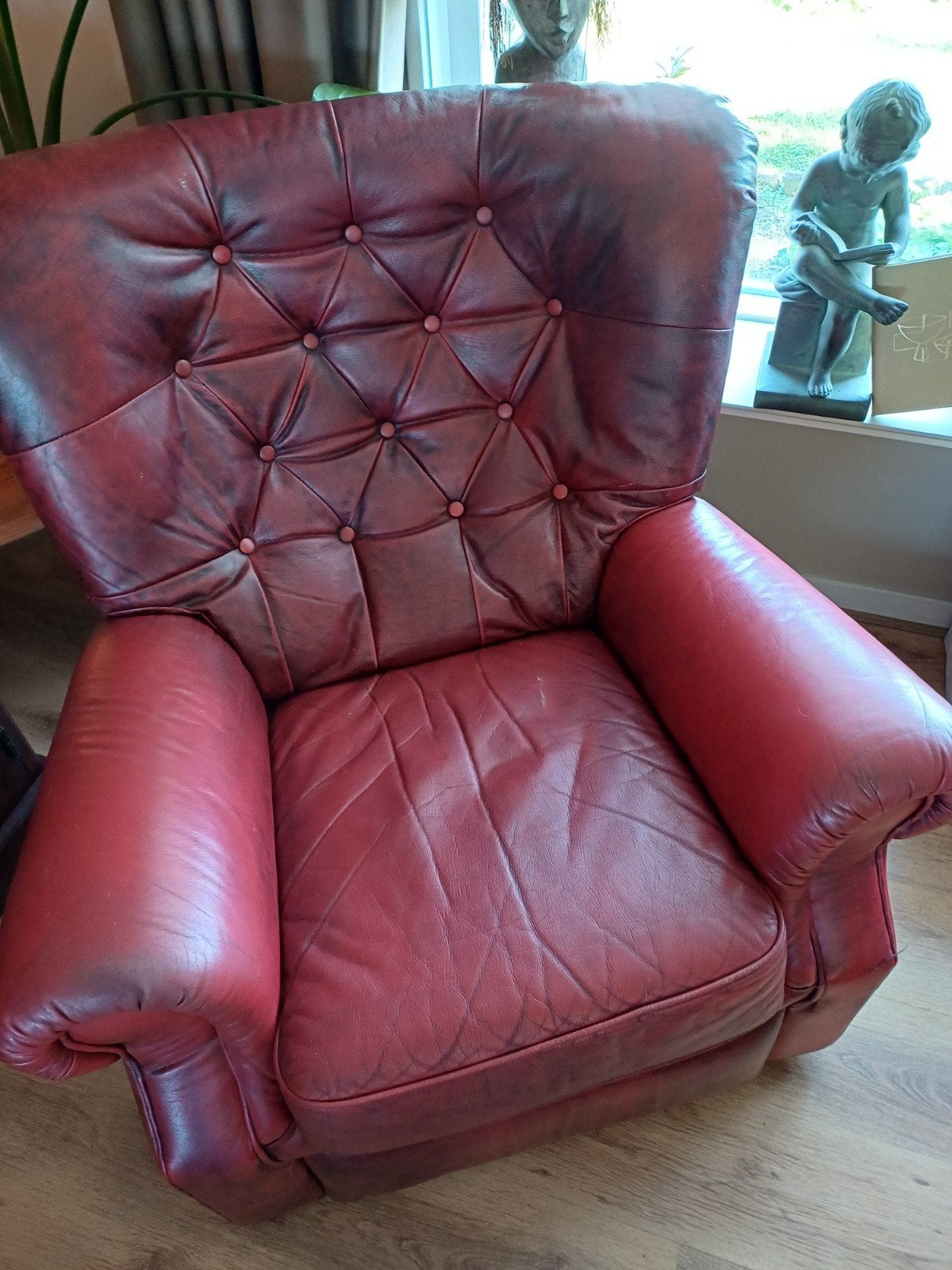 2x Chesterfield, Ophalen of Verzenden, Gebruikt, 75 tot 100 cm