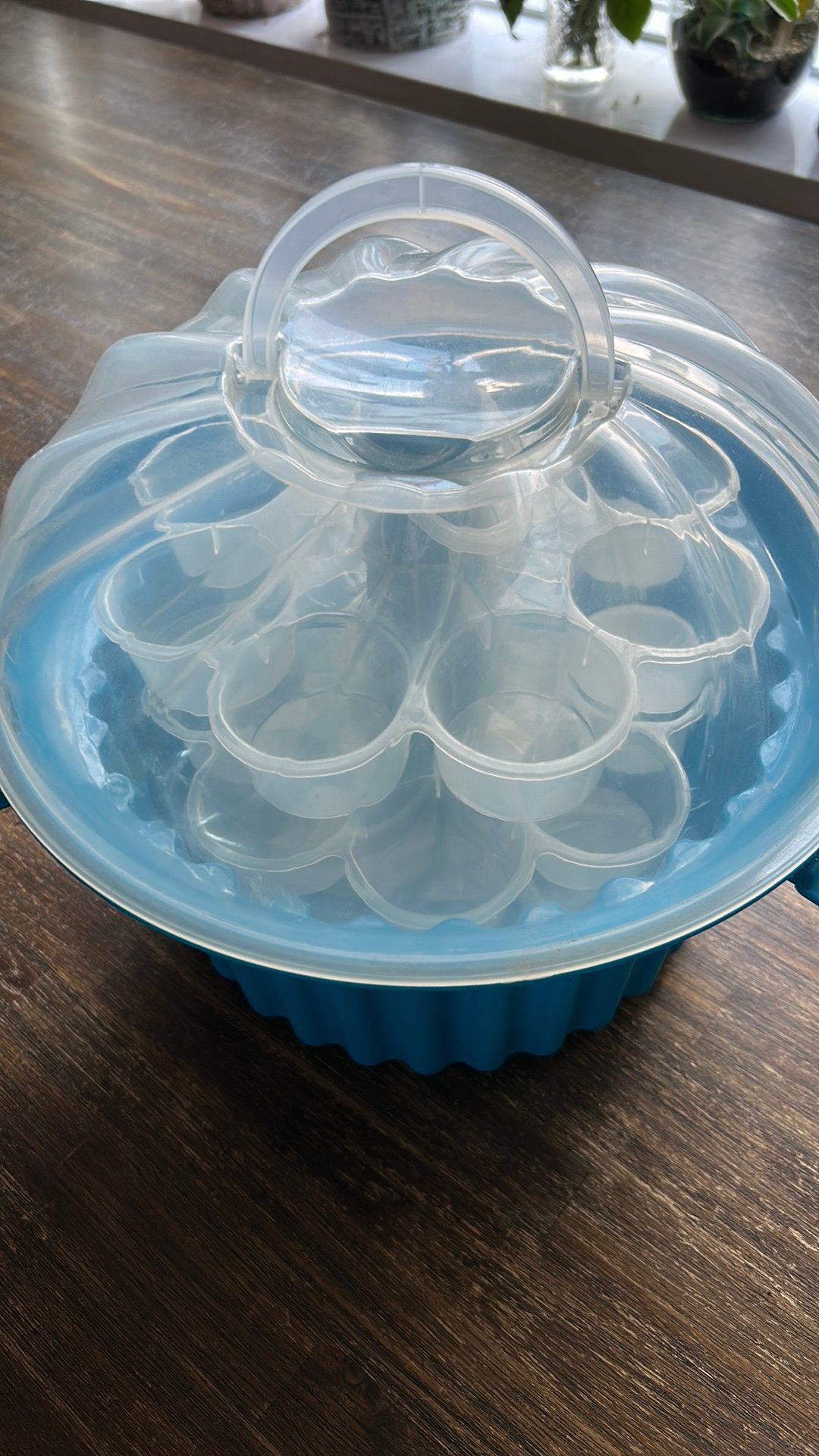 Cupcake doos voor 24 cupcakes, Kunststof, Ophalen of Verzenden, Zo goed als nieuw, Overige merken