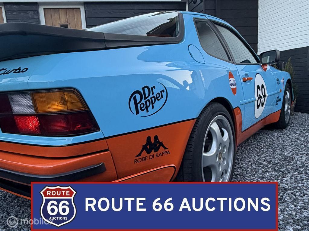 Porsche 944 Turbo Targa | 1986 | Route 66 Auctions, Auto's, Overige carrosserieën, Zwart, Bedrijf, Porsche