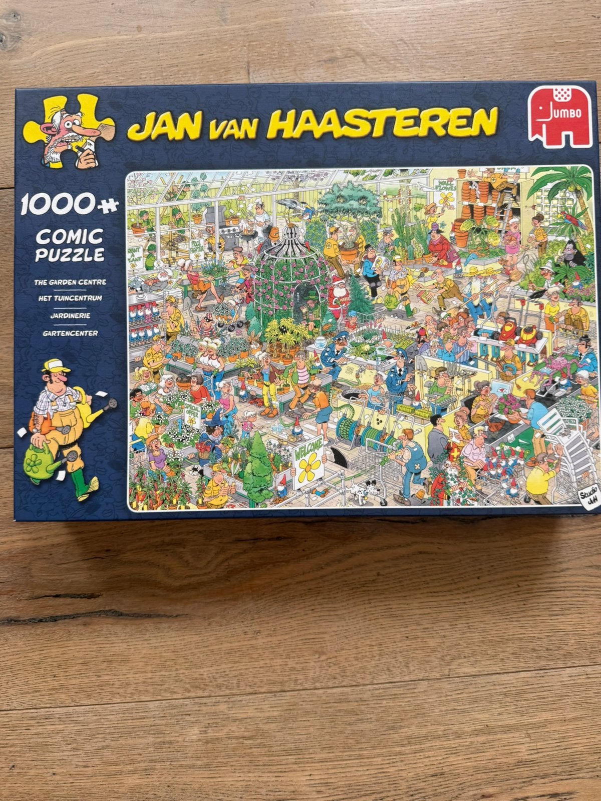 Jan van Haasteren, Het tuincentrum 1000 stukjes, Ophalen of Verzenden, 500 t/m 1500 stukjes, Zo goed als nieuw, Legpuzzel