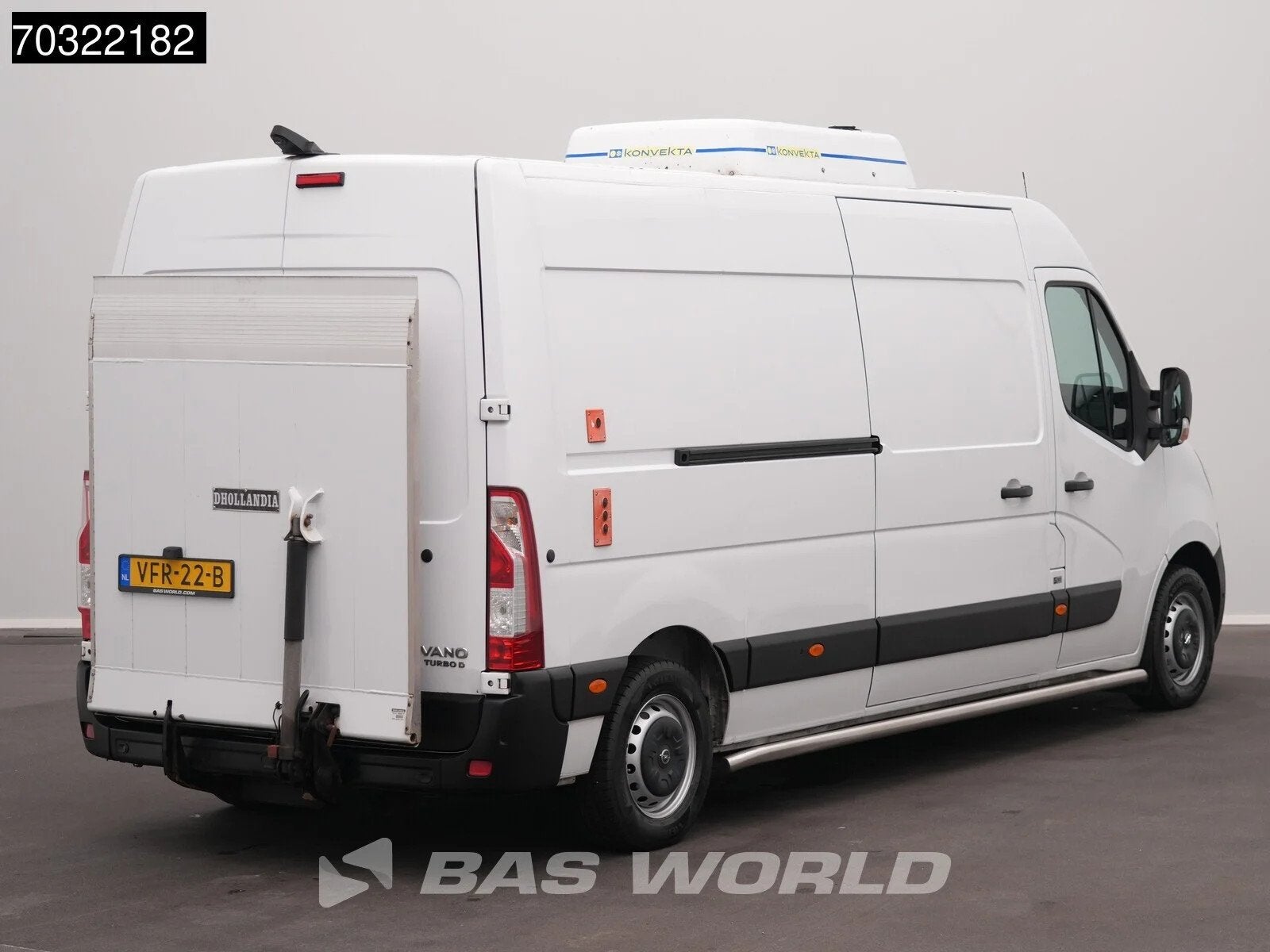 Opel Movano 140PK 500kg D'Hollandia Laadklep Koelwagen L3H2, Parkeersensor, Stof, Gebruikt, Euro 6