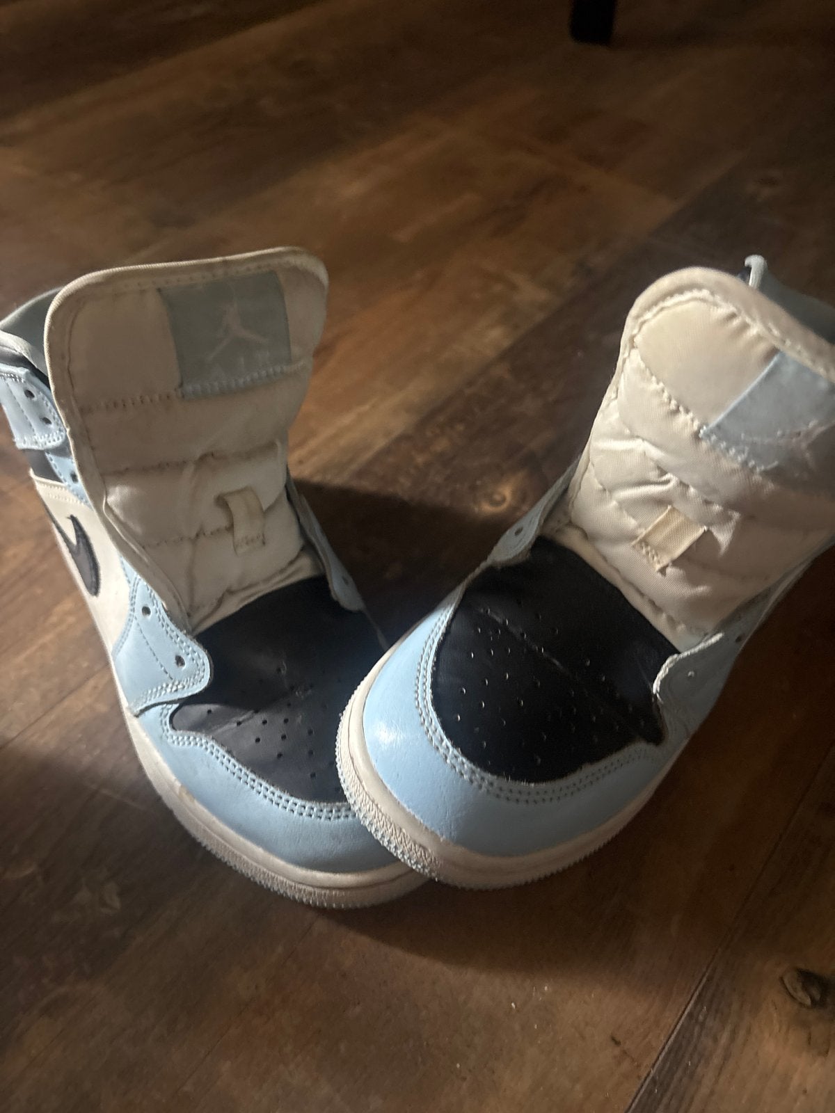 Nike Air Jordan 1 High UNC (Baby/Peuter), Ophalen of Verzenden, Gedragen, Blauw, Sneakers of Gympen