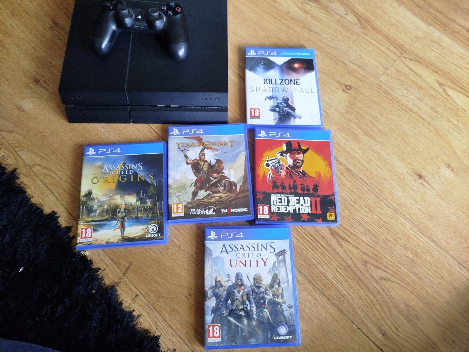 PlayStation 4 met 5 spellen, Spelcomputers en Games, Spelcomputers | Sony PlayStation 4, Ophalen, Met 1 controller, Slim, 500 GB