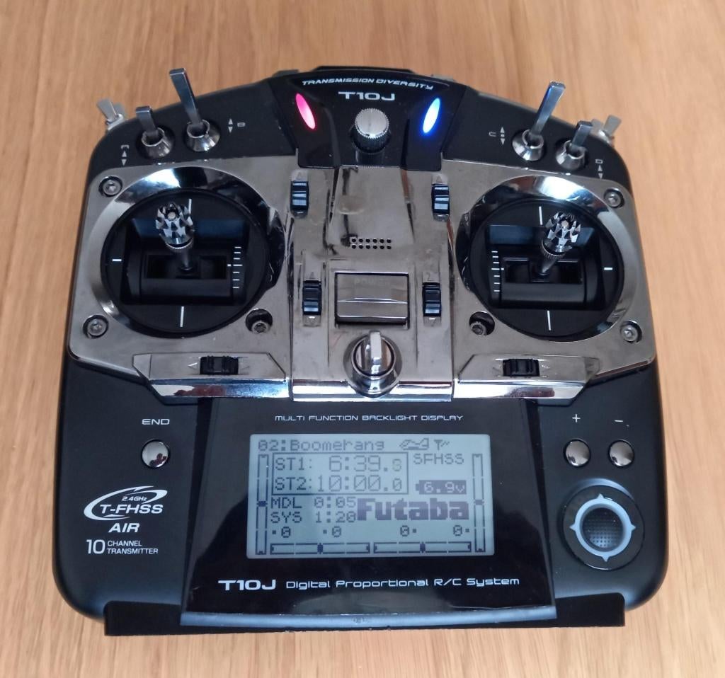 Futaba T10J telemetrie zender 2.4Ghz FH-SS/T-FH-SS ZGAN, Ophalen of Verzenden, Zo goed als nieuw