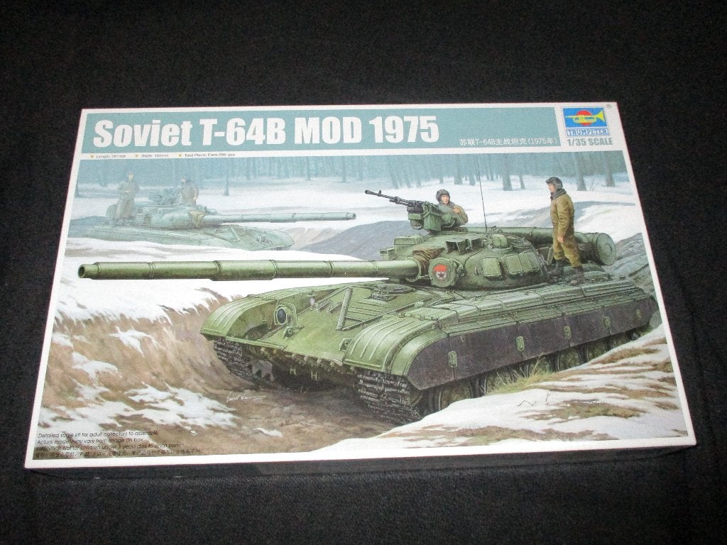 D-443,TRUMPETER 1-35,NO,01581,Soviet T-64B MOD 1975, Overige merken, 1:32 tot 1:50, Overige typen, Nieuw
