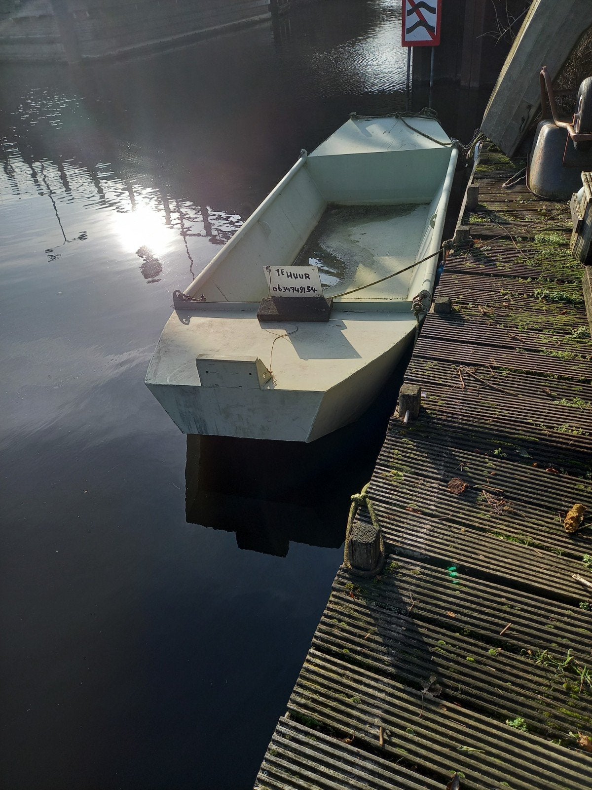 dekschuit ponton  werkboot te huur, Ophalen of Verzenden