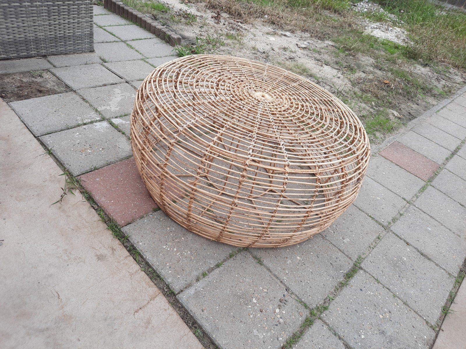 salontafel rotan, Huis en Inrichting, Ophalen, Rond, 50 tot 100 cm, 50 tot 100 cm