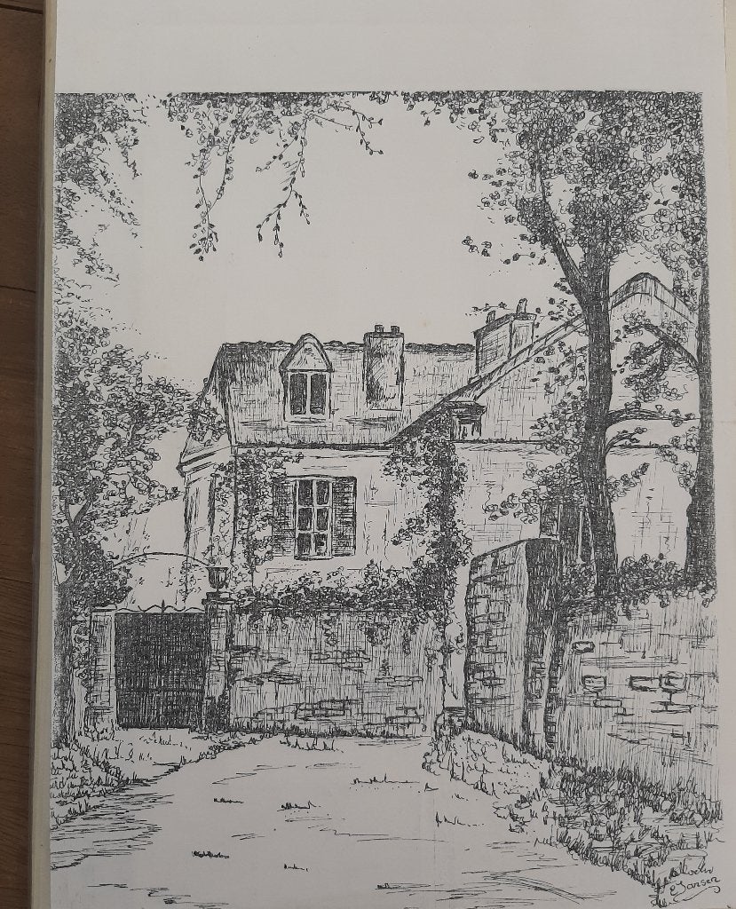 Markante tekening Gesigneerd Jansen, Ophalen, Tekening, Gesigneerd