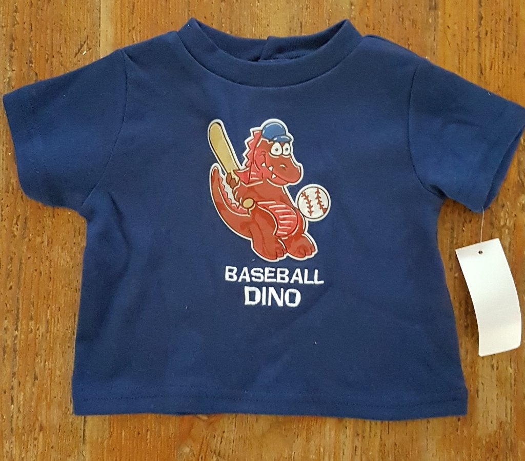 Donkerblauw t-shirt Baseball Dino maat 68 NIEUW (0104), Baby Headquarters, Nieuw, Ophalen of Verzenden, Jongetje
