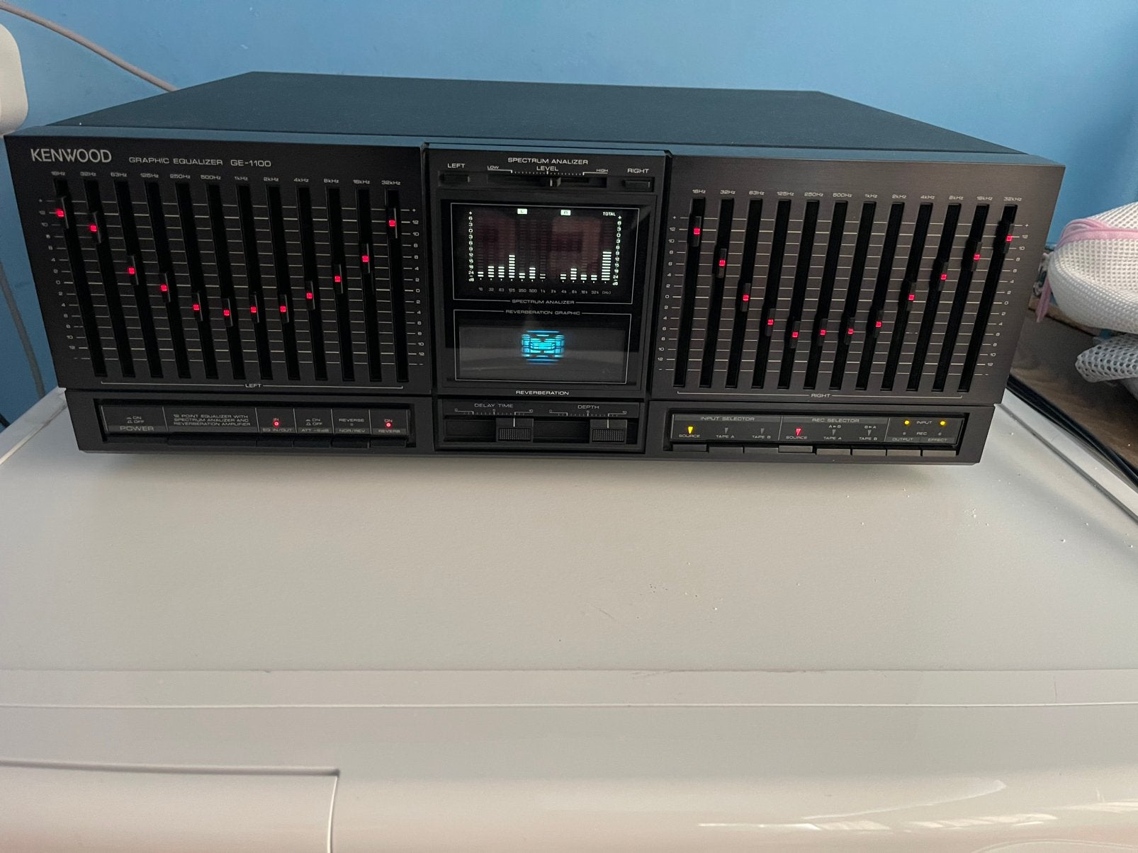 Kenwood GE-1100 Stereo Graphic Equalizer, Ophalen, Zo goed als nieuw, Equalizer