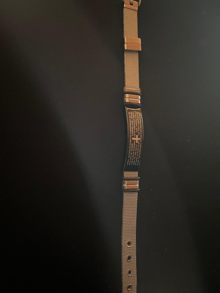 Christelijke armband, Ophalen, Zo goed als nieuw, Grijs, Zilver