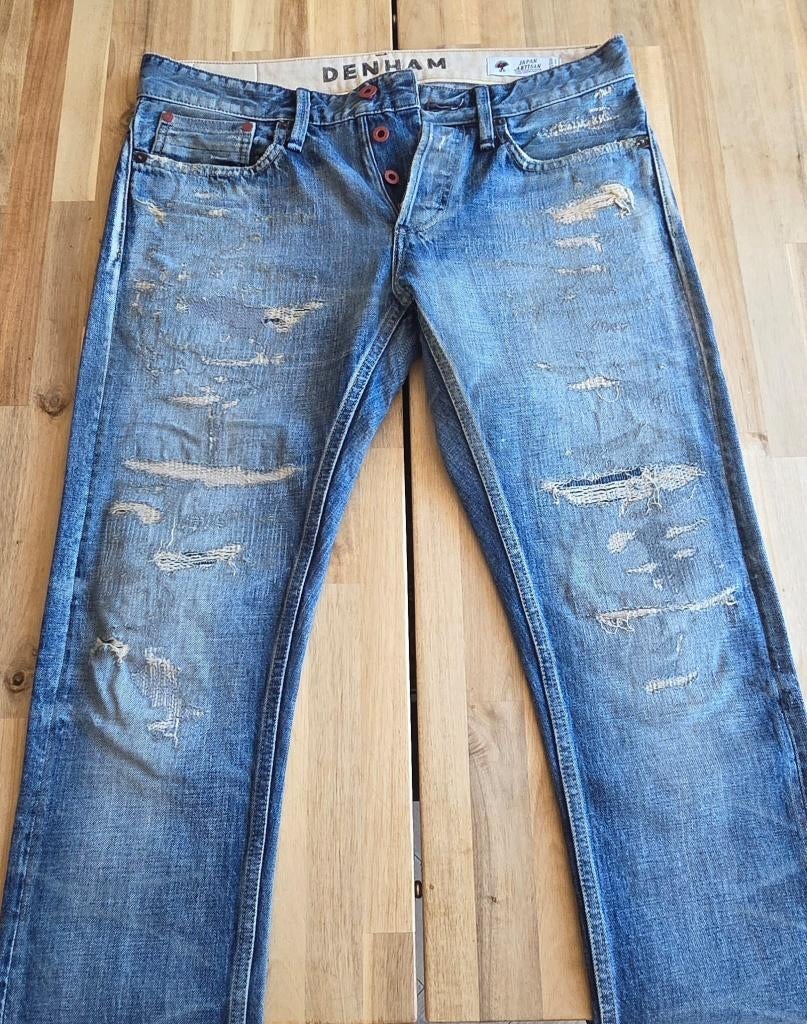 Denham Japanese Selvedge Razor 31/32, Kleding | Heren, Blauw, W32 (confectie 46) of kleiner, Ophalen of Verzenden, Zo goed als nieuw