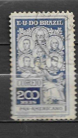 Braziliaanse postzegel E.U. do Brazil, Postzegels en Munten, Postzegels | Amerika, Ophalen of Verzenden, Gestempeld, Zuid-Amerika