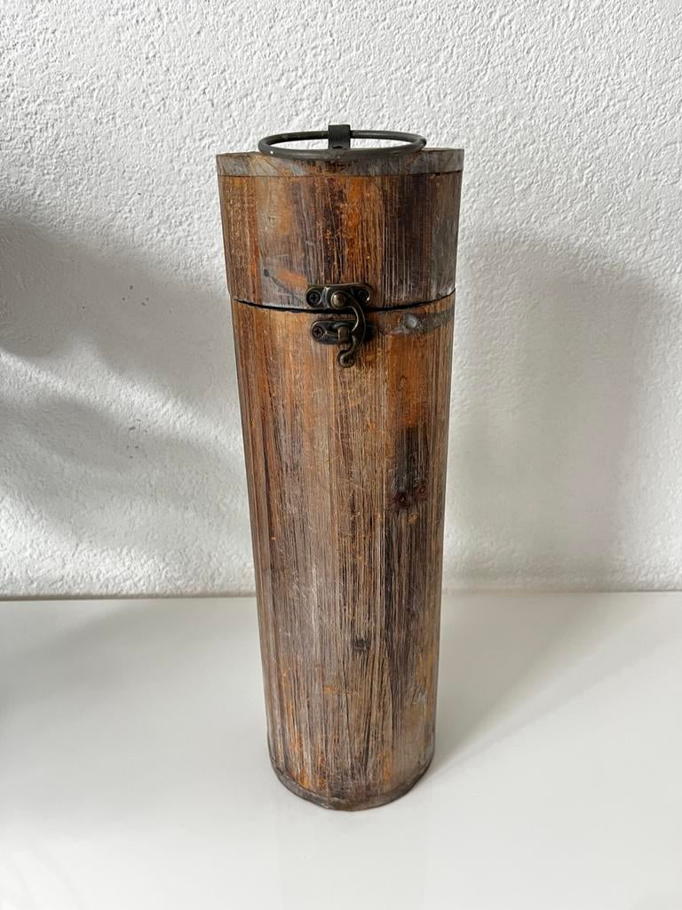 Houten wijnfles kistje voor 1 fles, Ophalen of Verzenden, Zo goed als nieuw