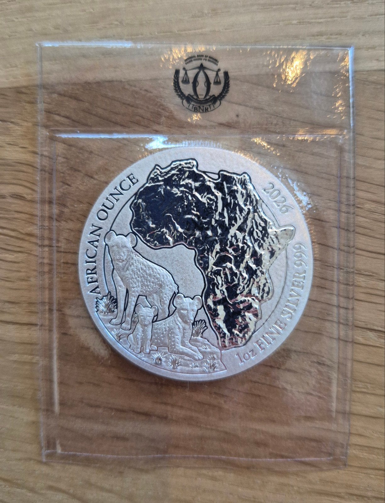 1 oz zilveren munt Rwanda Hyena 2026, Ophalen of Verzenden, Zilver