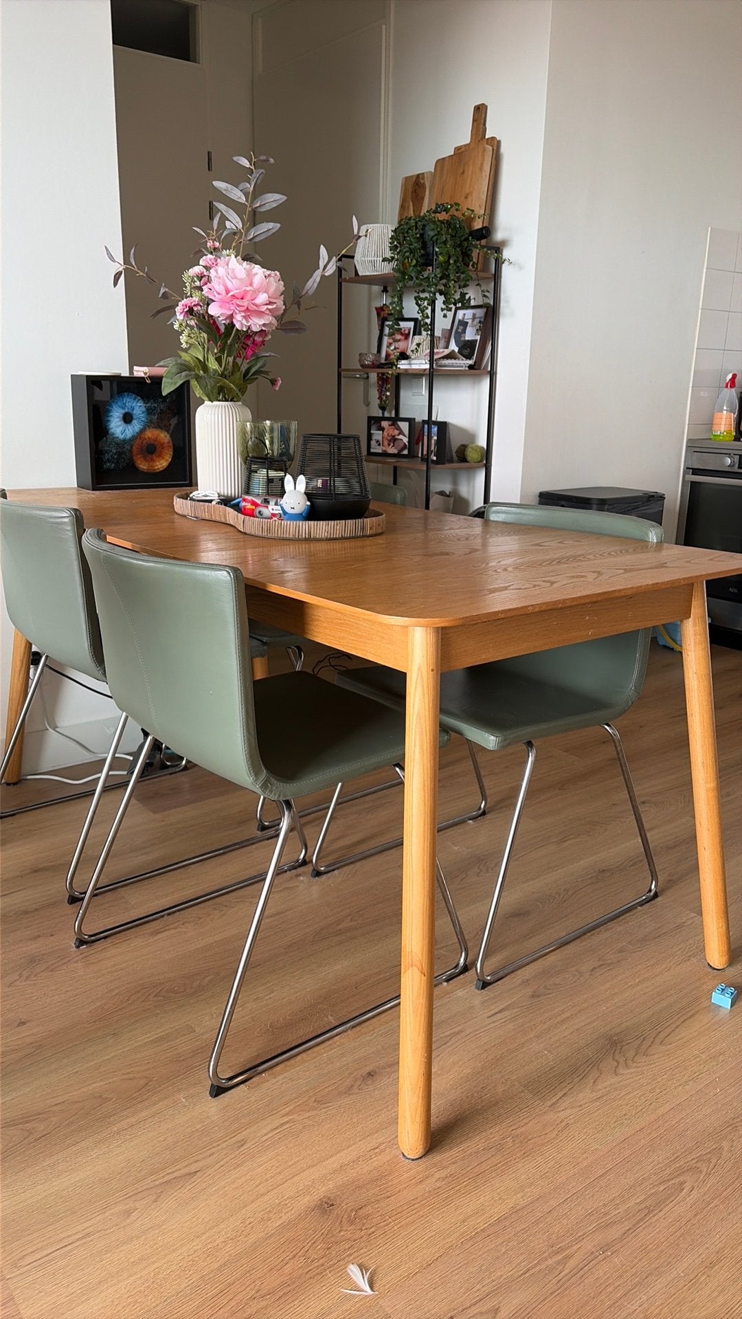 Eettafel, Ophalen, Gebruikt, 50 tot 100 cm, Landelijk, modern