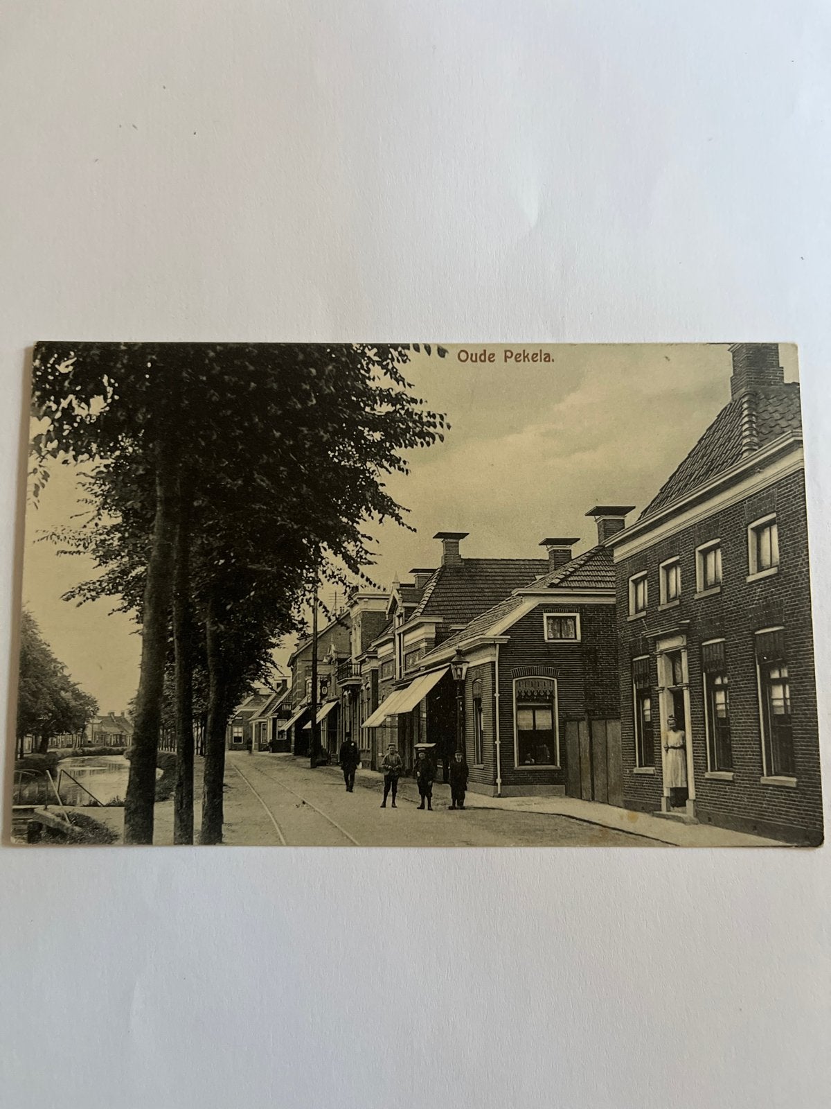 Ansichtkaart Oude Pekela, Verzenden, Voor 1920, Gelopen, Groningen