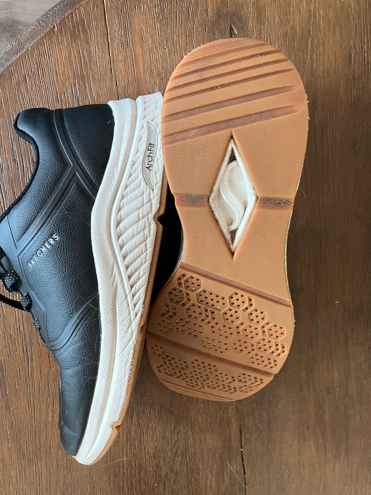 Skechers Arch Fit sneakers, maat 38, Ophalen of Verzenden, Gedragen, Zwart, Sneakers of Gympen