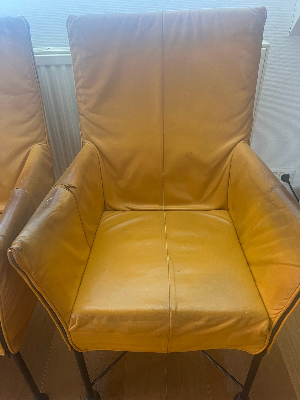 2 Montis Chaplin stoelen - ideaal voor herbekleding, Ophalen, Gebruikt, Twee, Overige kleuren