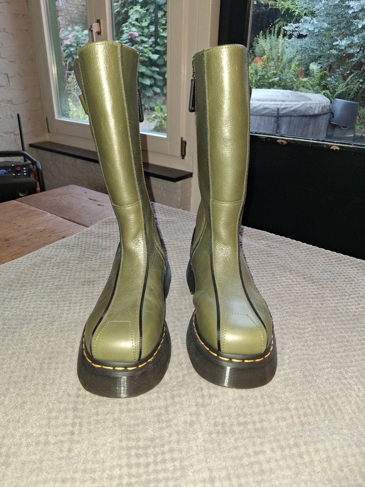 Dr. Martens hoge laarzen - Olijfgroen maat 40, Hoge laarzen, Overige kleuren, Ophalen of Verzenden, Dr. Martens
