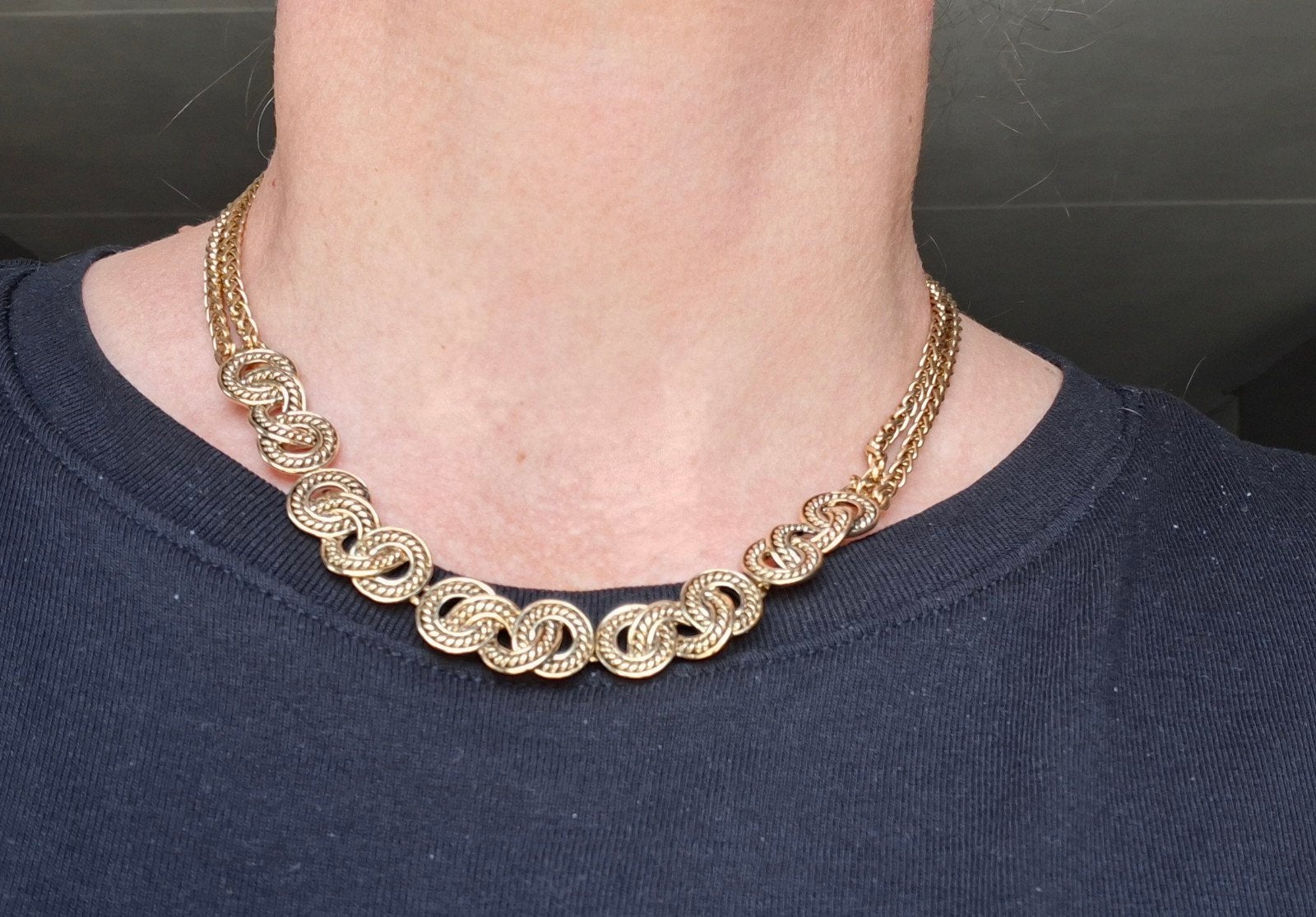Monet ketting met extra verstelkettinkje, Sieraden, Tassen en Uiterlijk, Verstelbaar, Ophalen of Verzenden, Zo goed als nieuw
