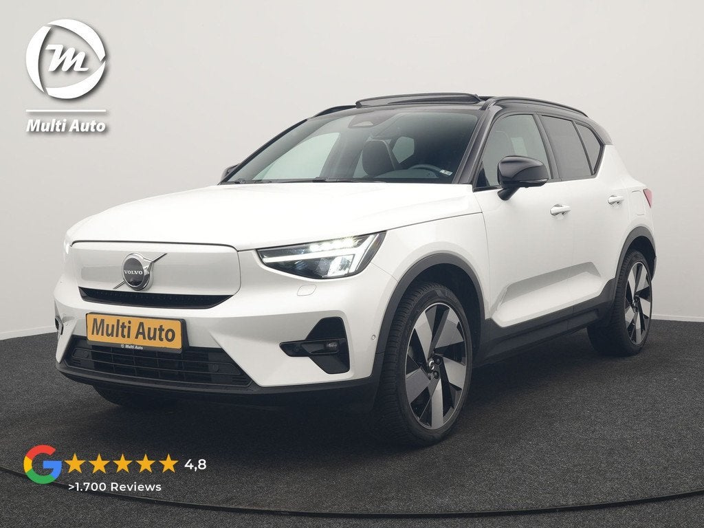 Volvo XC40 Recharge Ultimate 69 kWh 231pk Dealer O.H. | Trek, Auto's, Volvo, Gebruikt, Zwart, Wit, 231 pk