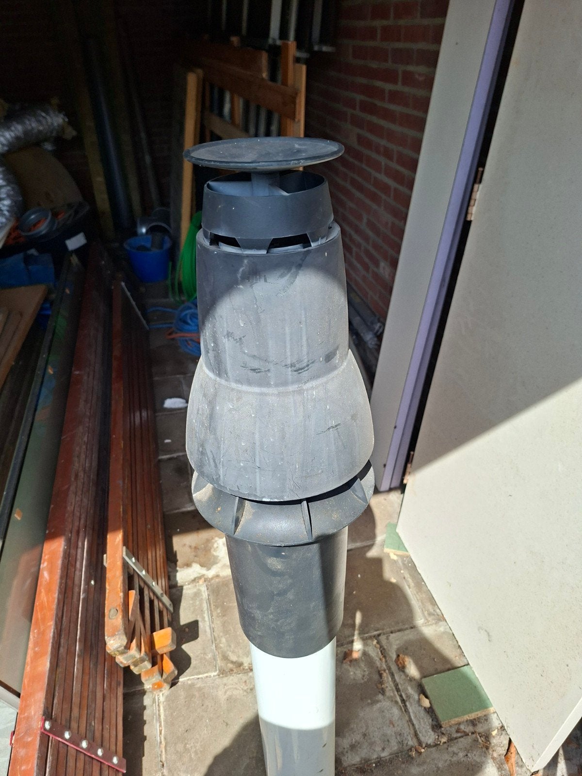 Skyline 3000 RVS  dakdoorvoer., Ophalen, Zo goed als nieuw, Afzuiger