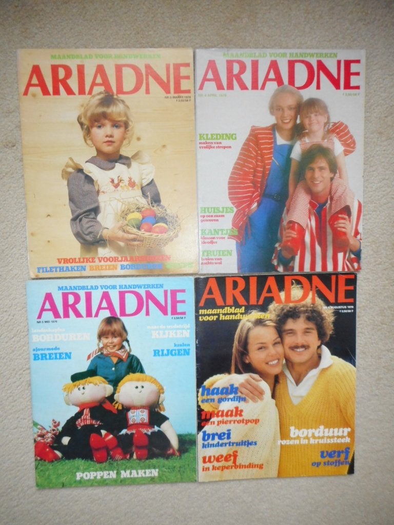 14 ariadnes samen € 14,00, Ophalen of Verzenden, Gebruikt, Breien of Haken, Patroon of Boek