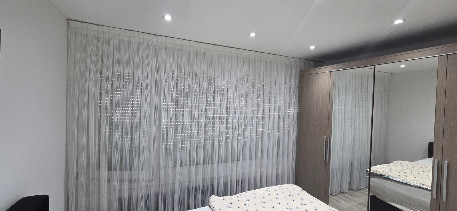 Lichtdoorlatende vitrage 345x230 cm, Ophalen, Vitrage, Wit, Lichtdoorlatend