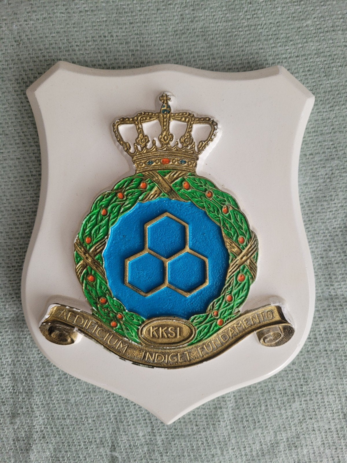 Wapenschild KKSL (KLU/ CLSK/ CLRS), Ophalen of Verzenden, Luchtmacht, Nederland, Embleem of Badge