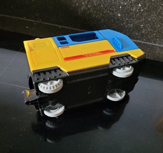 Uniblocks Trein locomotief Geel/Blauw, Schumanpark 139 7336 AS Apeldoorn, Ophalen of Verzenden, Info@uniblocks.nl, Duplo