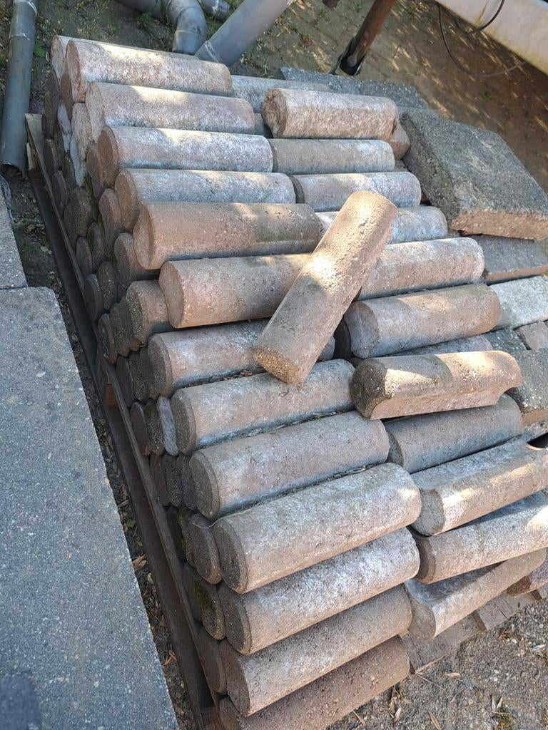 Ronde betonnen palen voor tuin of oprit, Ophalen of Verzenden, Gebruikt