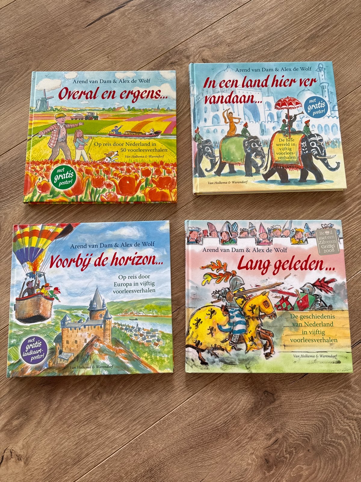 4x Arend van Dam & Alex de Wolf voorleesboeken, Ophalen, Zo goed als nieuw, Fictie algemeen