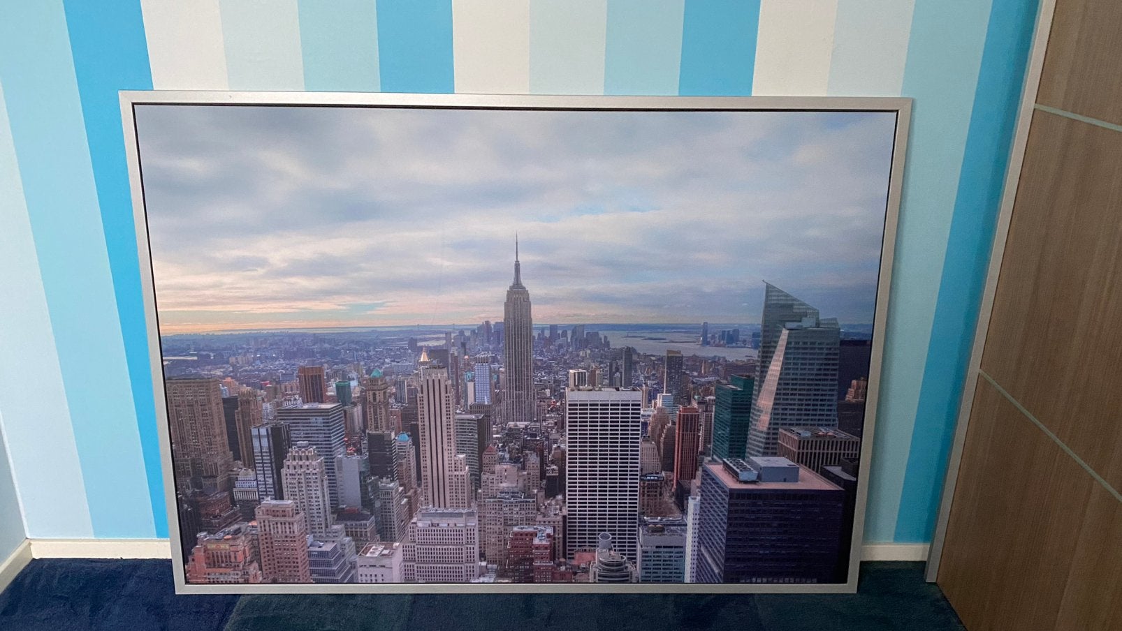 Groot Ikea New York Schilderij/canvas poster als nieuw. NY, Huis en Inrichting, Woonaccessoires | Schilderijen, Tekeningen en Foto's